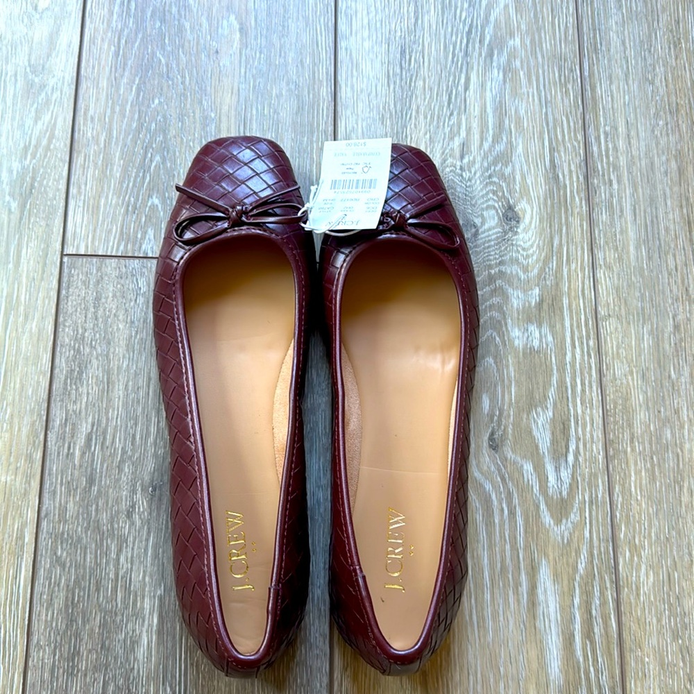 J Crew woven ballet flats